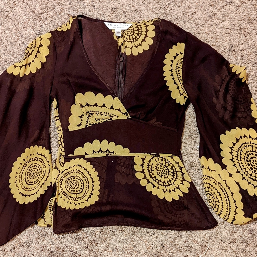 Trina Turk Flowy Blouse